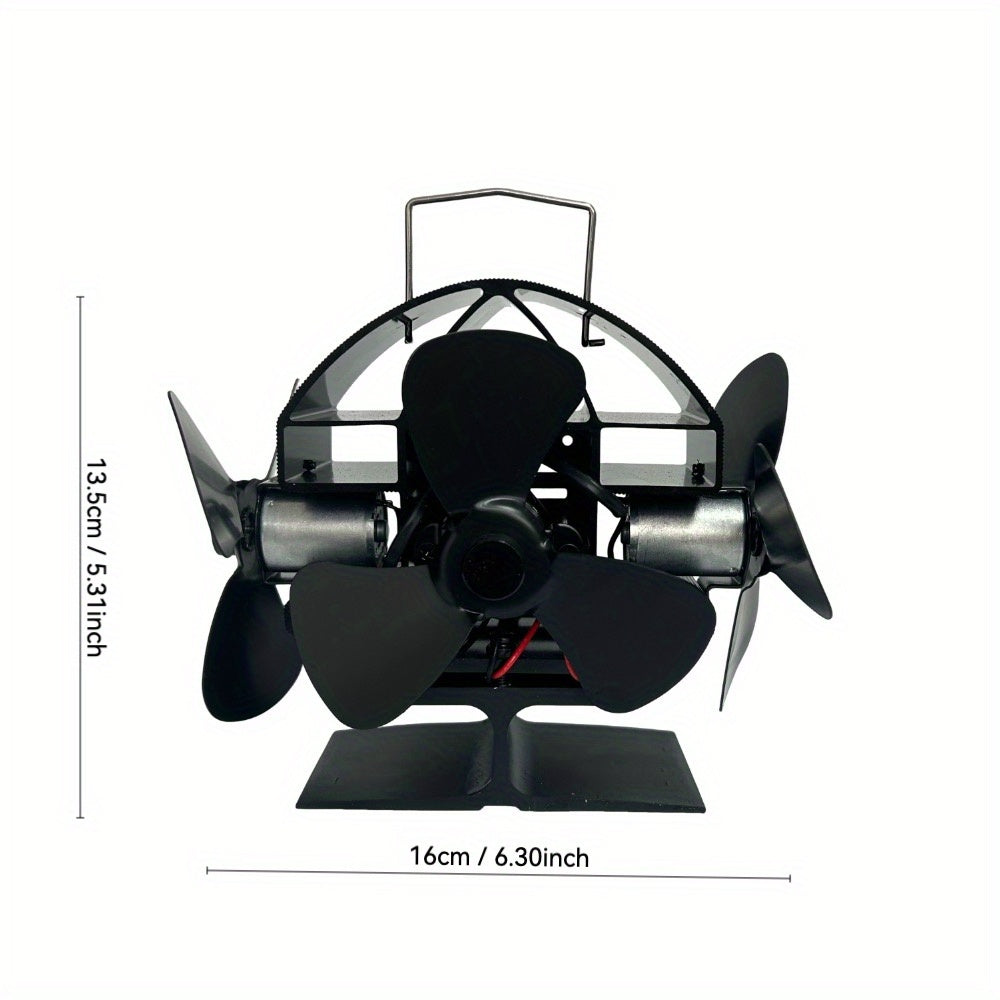 Fireplace Fan with Built‑In Thermometer